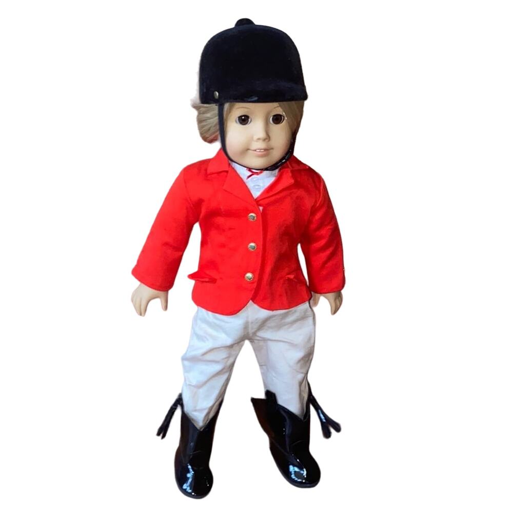 American Girl 18" 2008 Blond Hair & Brown Eyes Doll in Equestrian Outfit